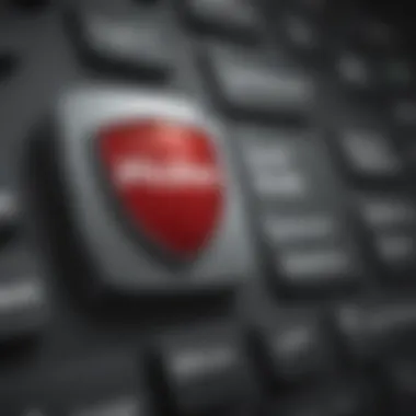 McAfee Cybersecurity Software Logo McAfee logo featured vividly