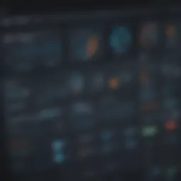 Visual representation of web analytics dashboard