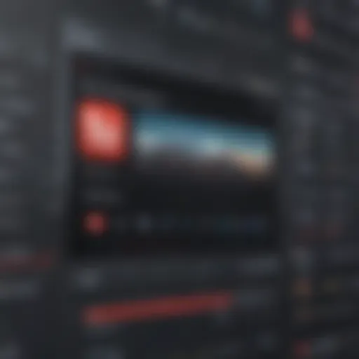 User interface of popular YouTube live broadcast software
