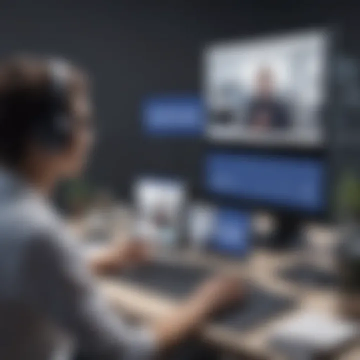 Screenshot of a business using Facebook Live