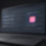 User interface of a live streaming software