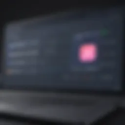User interface of a live streaming software