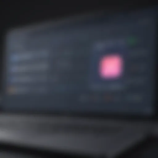 User interface of a live streaming software