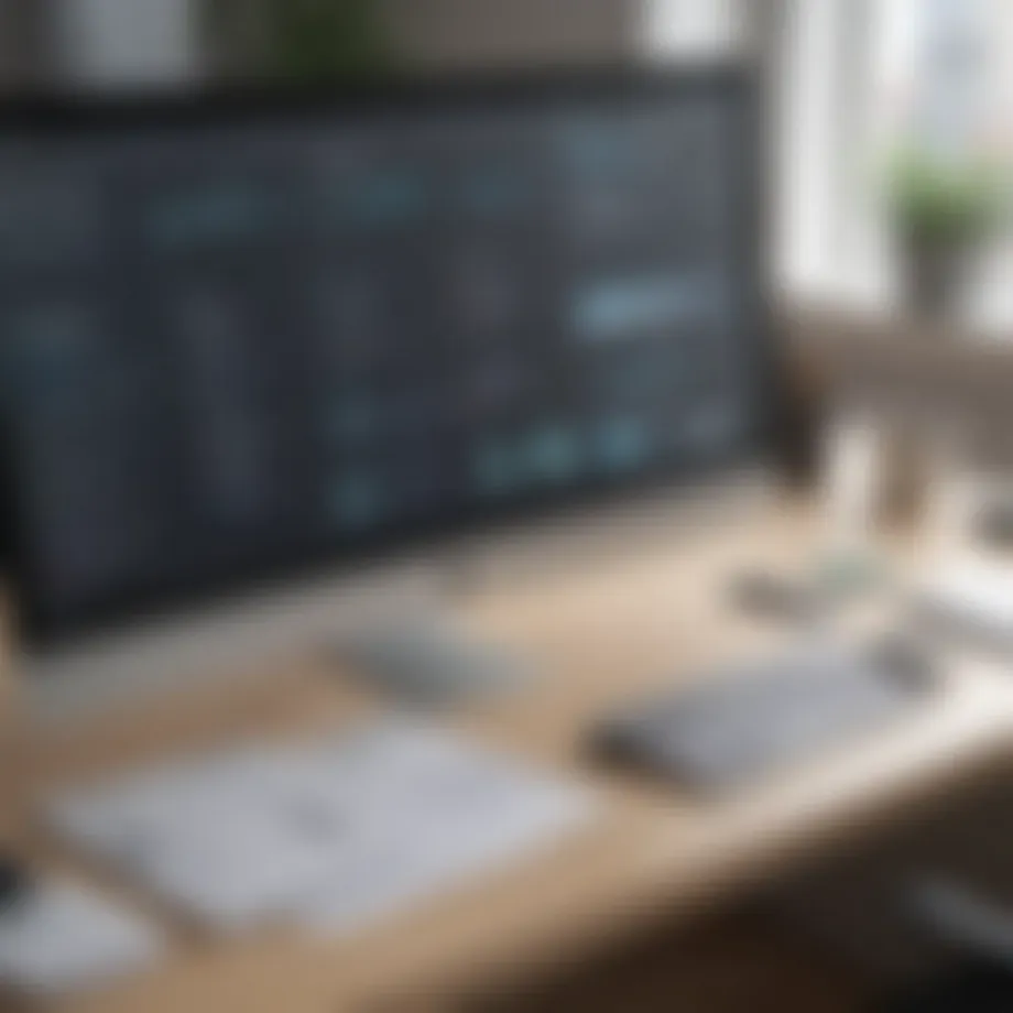 A sleek interface of a free office suite application