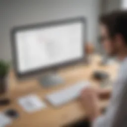 User navigating Adobe Acrobat Standard DC interface