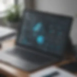 A digital dashboard showcasing AdRoll Publisher features