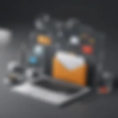 Selection of Email Marketing Tools Diverse selection of email marketing tools for businesses