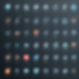Visual representation of various SaaS categories