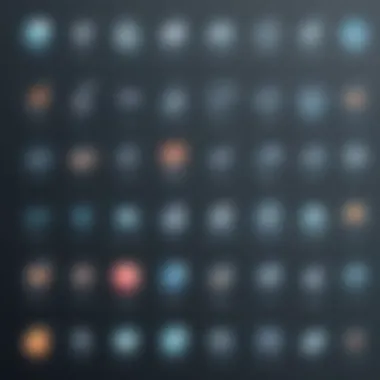 Visual representation of various SaaS categories