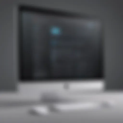 A sleek Mac interface displaying a drag and drop website builder