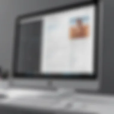 User navigating a functional drag and drop editor on Mac