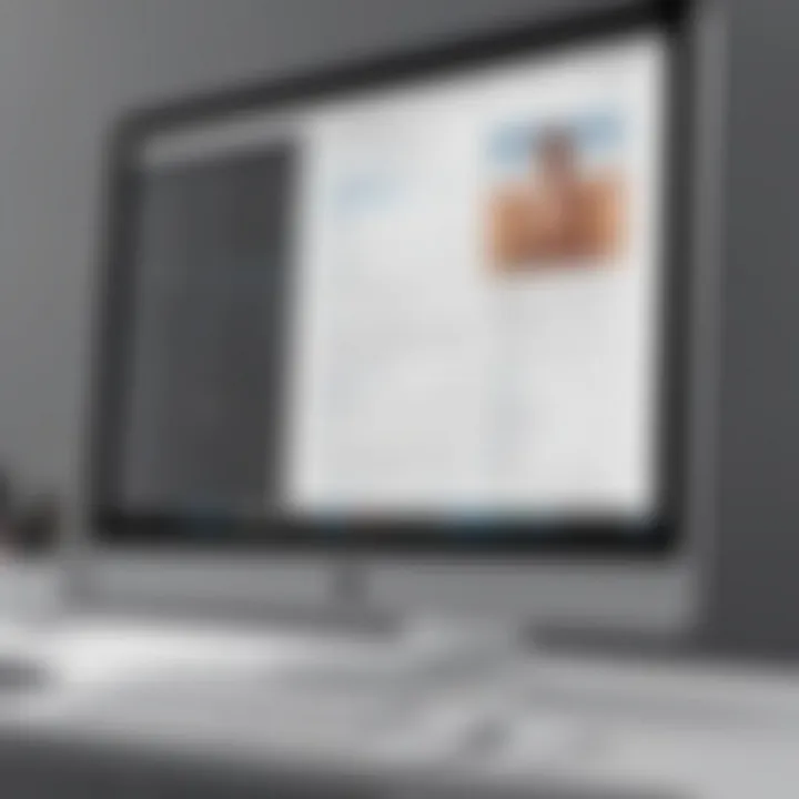 User navigating a functional drag and drop editor on Mac