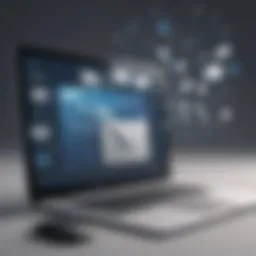 Illustration of email finding concepts on social media