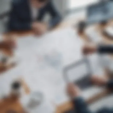 Collaboration in Business with Diagramming Tools Business team collaborating using online diagram tools