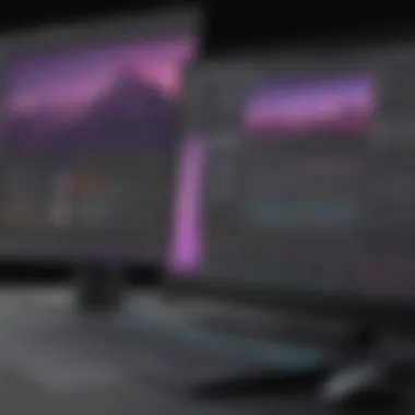 Premiere Pro Online Interface A sleek interface of Premiere Pro Online showcasing its editing tools