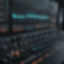 A sleek interface of professional audio editing software showcasing advanced features.