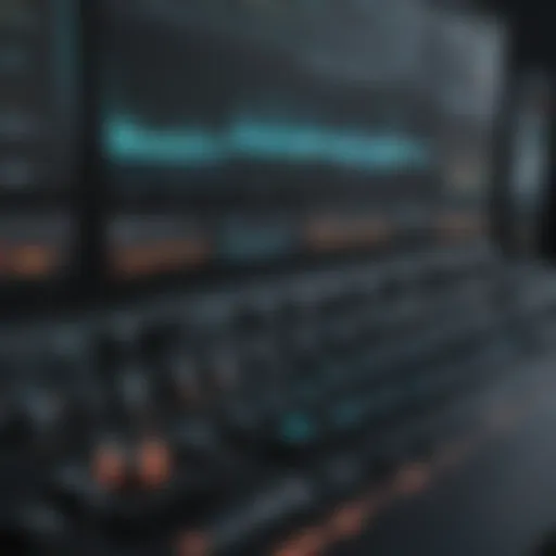 A sleek interface of professional audio editing software showcasing advanced features.
