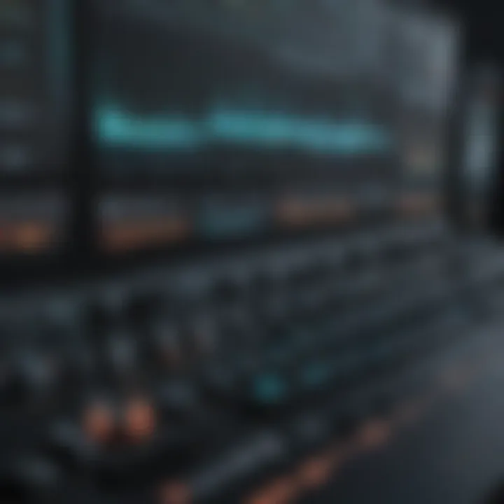 A sleek interface of professional audio editing software showcasing advanced features.