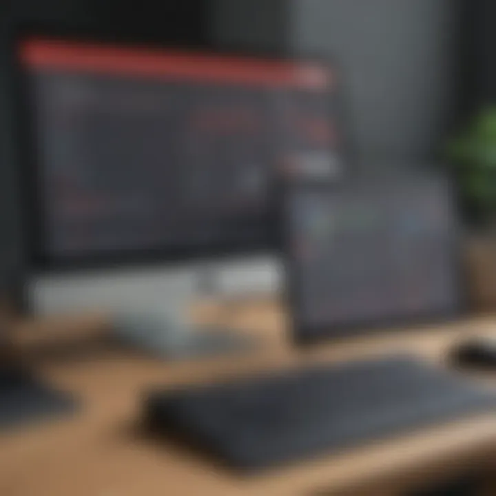 User interface of Redtail Software showcasing CRM features