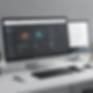 A user-friendly interface of a website builder in action