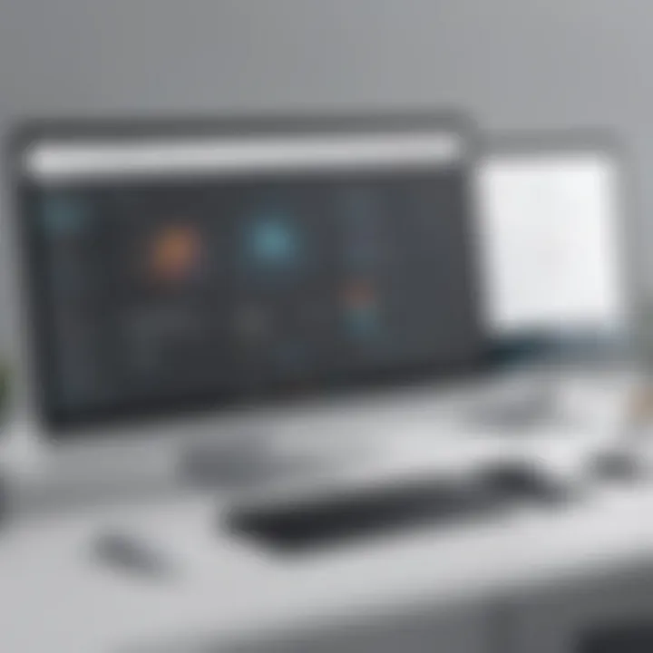 A user-friendly interface of a website builder in action