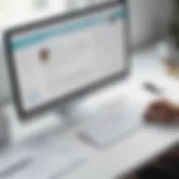 A digital interface showcasing the Salesforce Newsletter Tool features