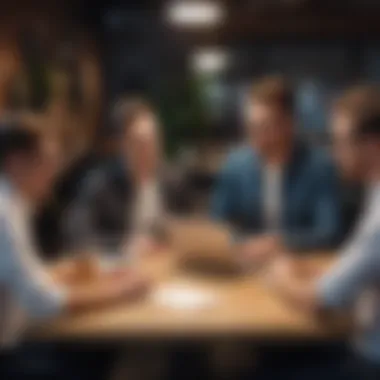 A strategic meeting with restaurant owners discussing Shopify implementation