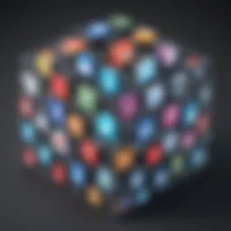 Visual representation of various social media platforms