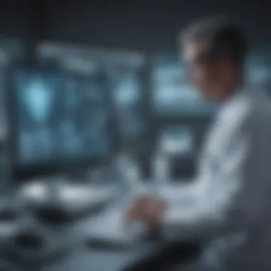 Future Trends in Telemedicine Futuristic graphic representing upcoming trends in telemedicine