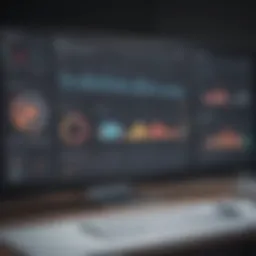 Visual representation of web analytics dashboard showcasing key metrics