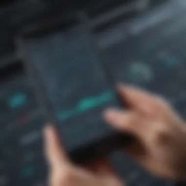 Visual representation of analytics and reporting within the app