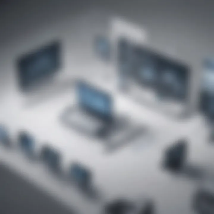 An abstract representation of a corporate learning environment