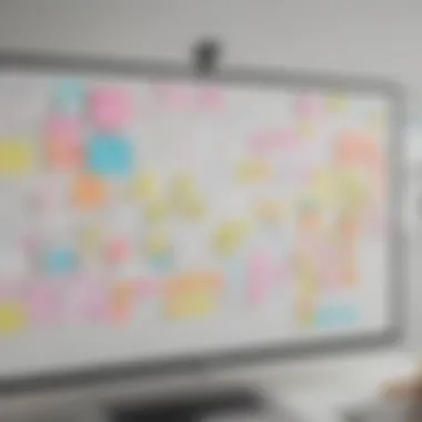 An engaging virtual collaboration session using Zoom Whiteboard sticky notes