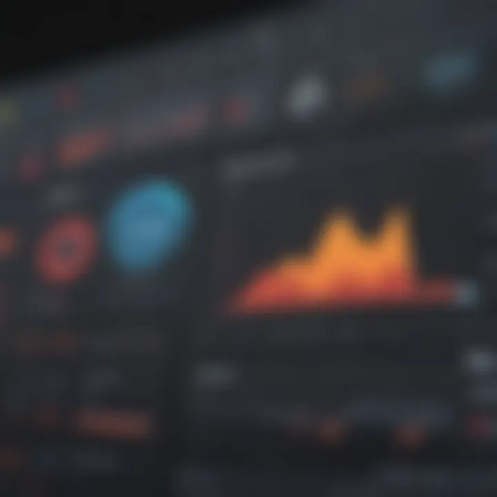 Dashboard showcasing analytics in fire department records