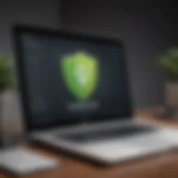 Visual representation of website security features