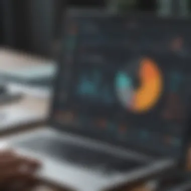 Analyzing Performance Metrics Illustration of data analytics and performance metrics