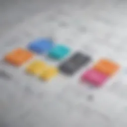 Graphical representation of financial data consolidation