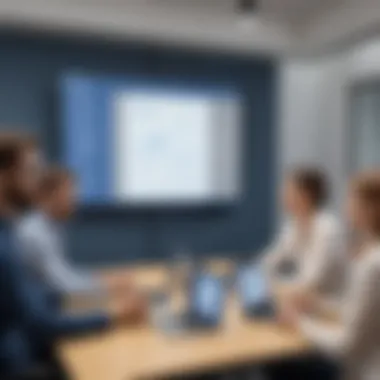 Screen Sharing in Business Meetings Screen sharing during a business meeting via Bluejeans