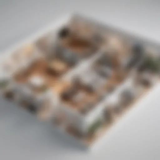A digital representation of a room layout showcasing furniture placement