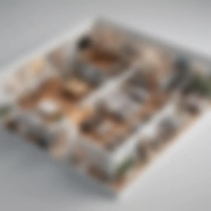 A digital representation of a room layout showcasing furniture placement
