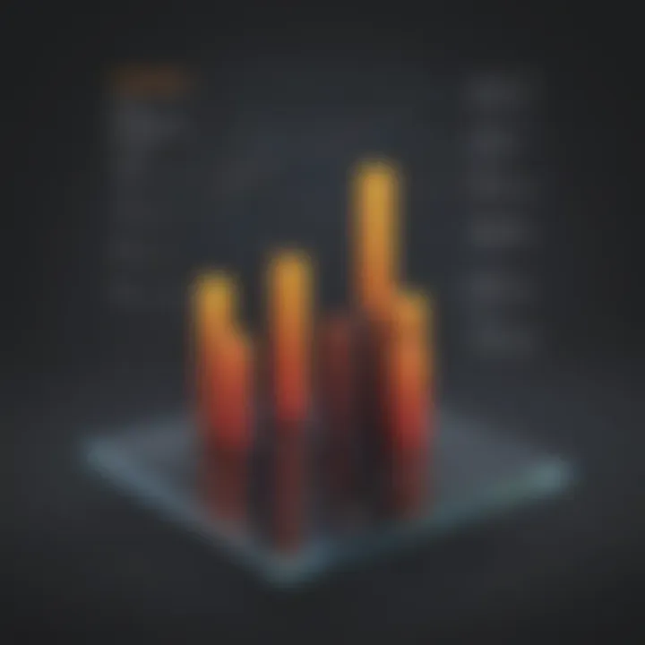 Graph showing improved sales due to efficient transaction processing