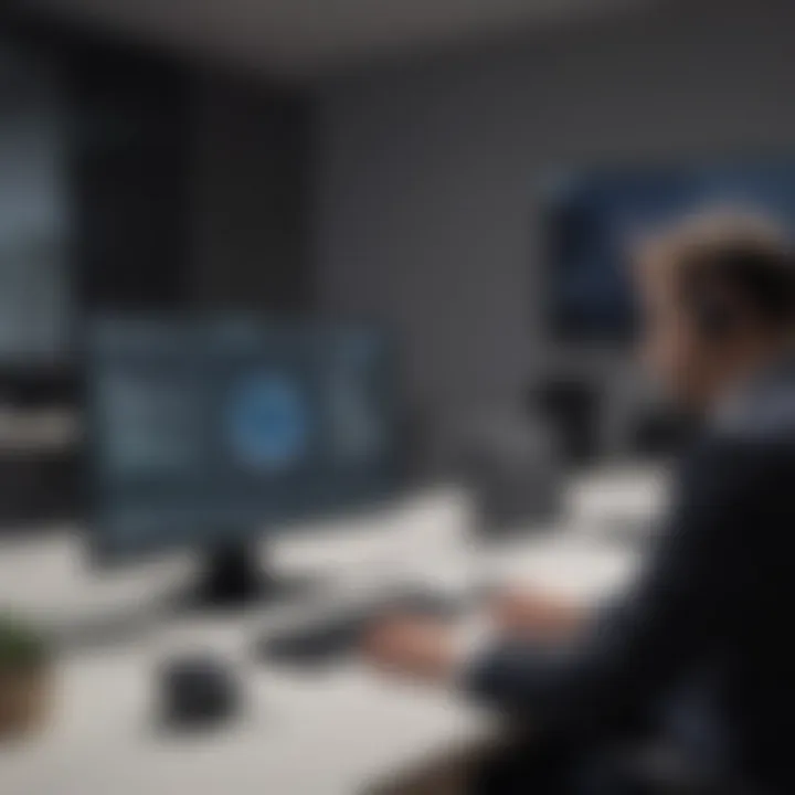 Screenshot of a secure conference call in progress