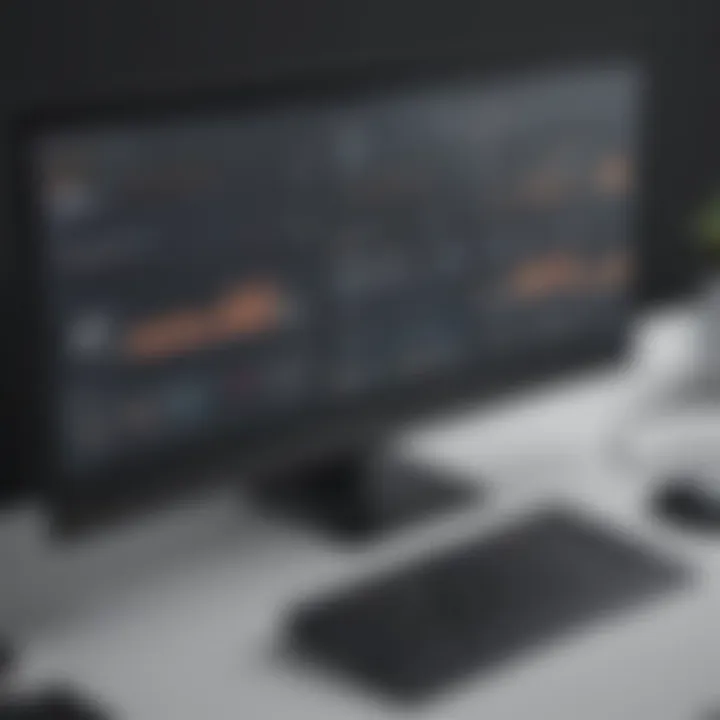 Illustration of user interface for competitor analysis in Semrush