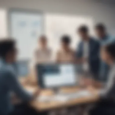 Collaborative Talent Acquisition Strategies with Personio ATS A team collaborating on talent acquisition strategies