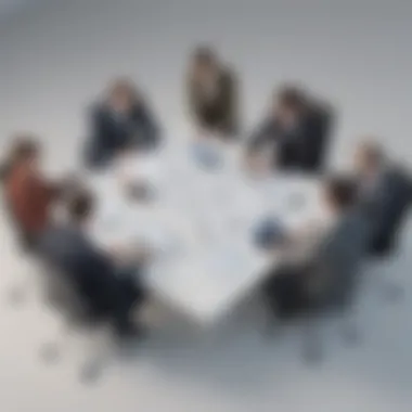 Depiction of team collaboration within legal software