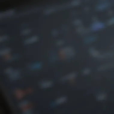 Visual representation of legal software dashboard