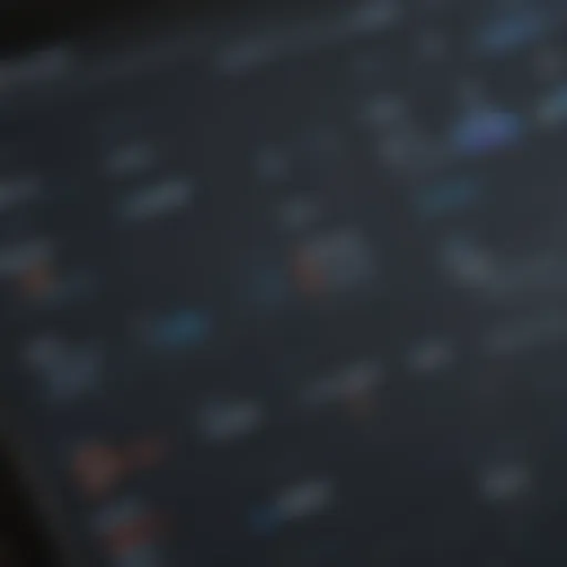 Visual representation of legal software dashboard