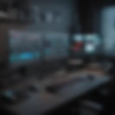 Professional streaming setup with vMix overlays