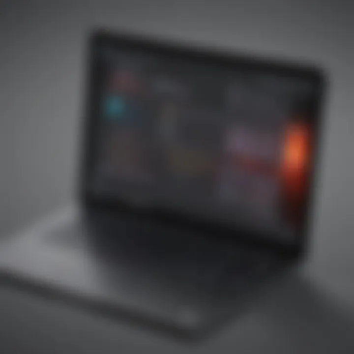 Visual representation of VMware Fusion interface showcasing multi-OS capabilities