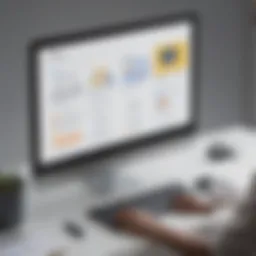 Diverse website builders showcased on a digital screen